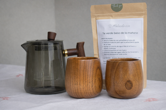 Tetera vidrio ahumado